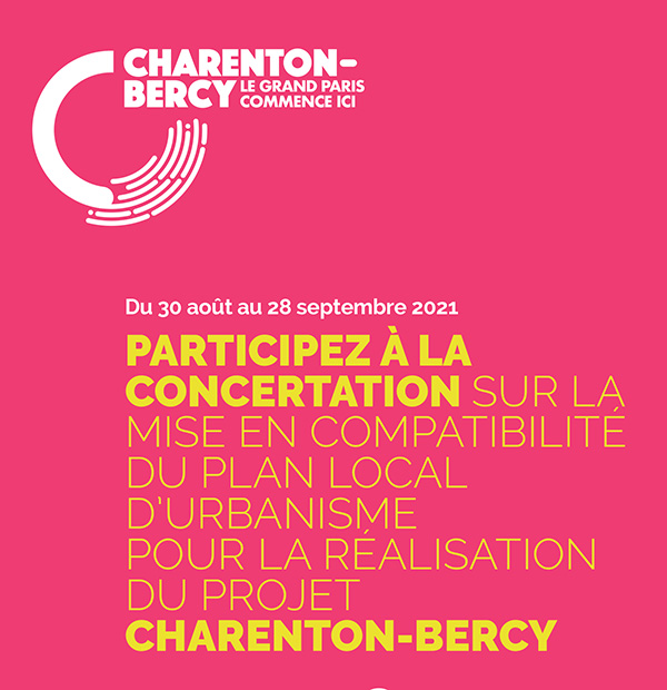 Participez à la concertation sur la mise en conformité du Plan Local d'Urbanisme Charenton-Bercy